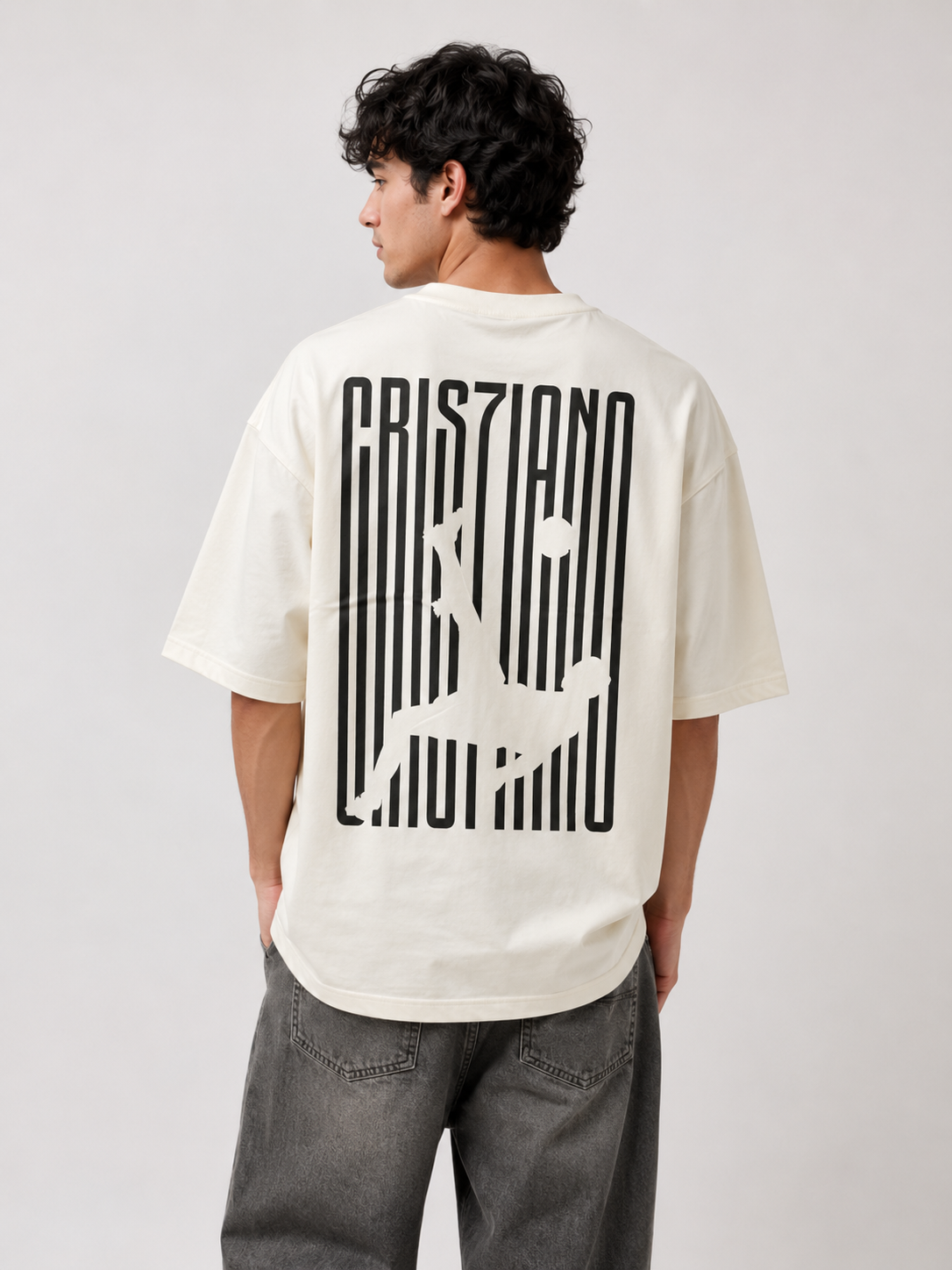 Cristiano Phantom Lines Oversized Tee – Iconic Football Streetwear
