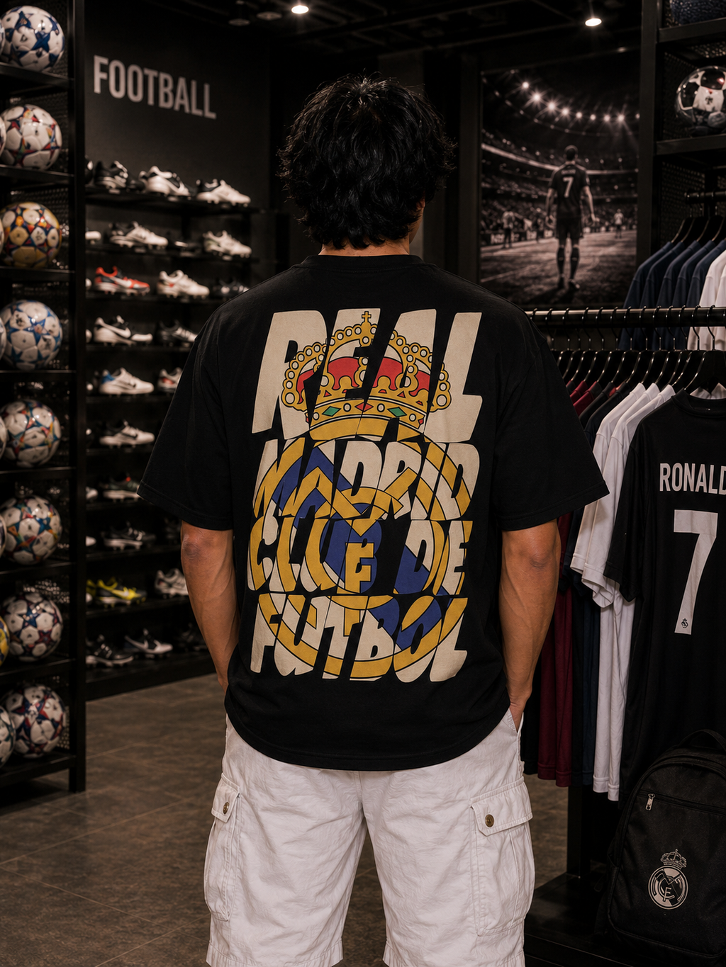 Juventus Ronaldo Oversized Tee – Football Icon Edition