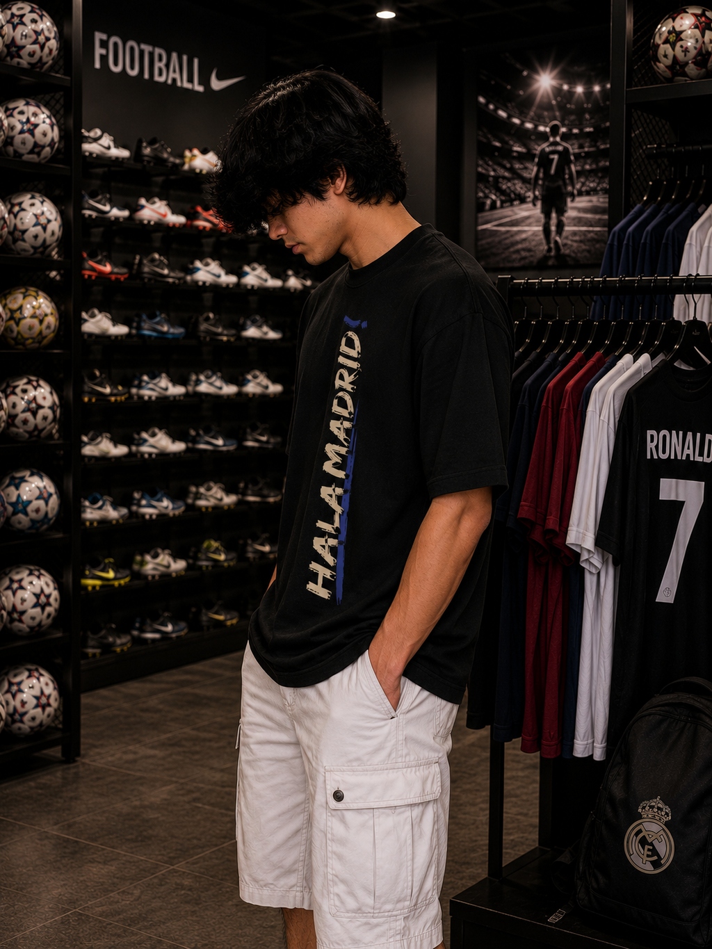 Juventus Ronaldo Oversized Tee – Football Icon Edition