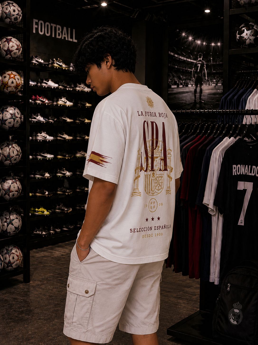 Spain "La Furia Roja" - Oversized T-Shirt